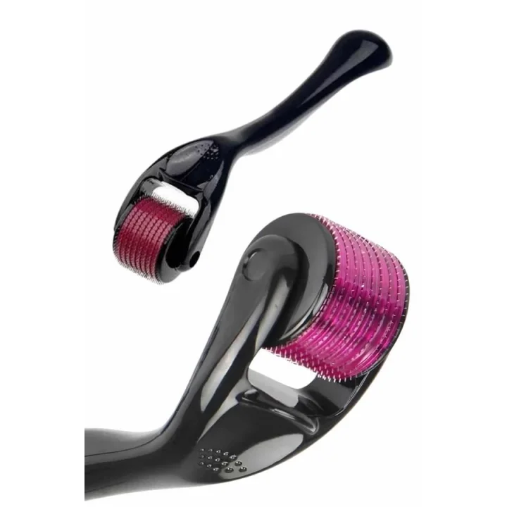 Mey İthalat® Titanyum Uçlu Derma Roller 540 İğneli 1 mm Gözenek Azaltıcı Akne İzlerine Uygun