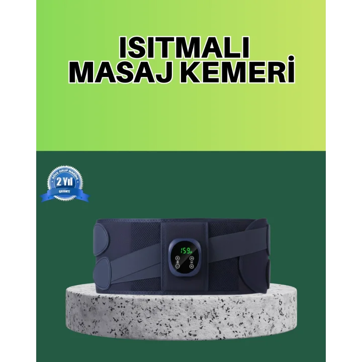 Mey İthalat® Titreşimli Masajlı Bel Kemeri Sessiz Çalışma 100 cm Bel Uyumlu