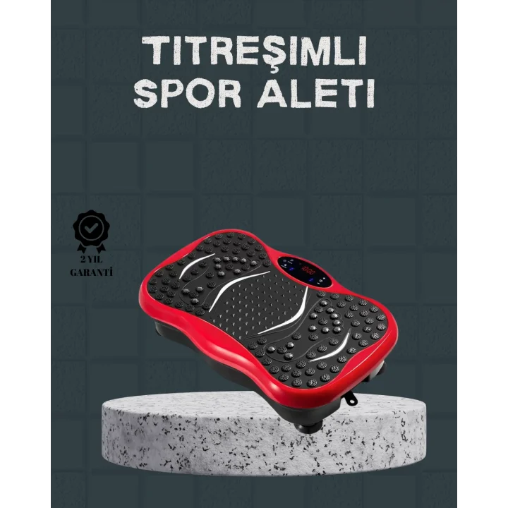 Mey İthalat® Titreşimli Egzersiz Platformu Evde Spor ve Kas Aktivasyonu