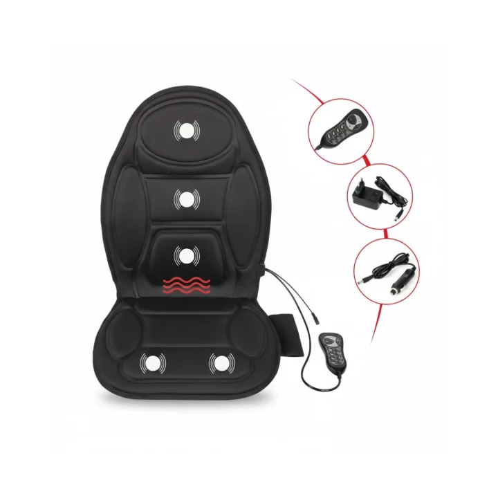 Mey İthalat® Titreşimli Masaj Minderi 5 Masaj Modu ve 3 Yoğunluk Seviyesi