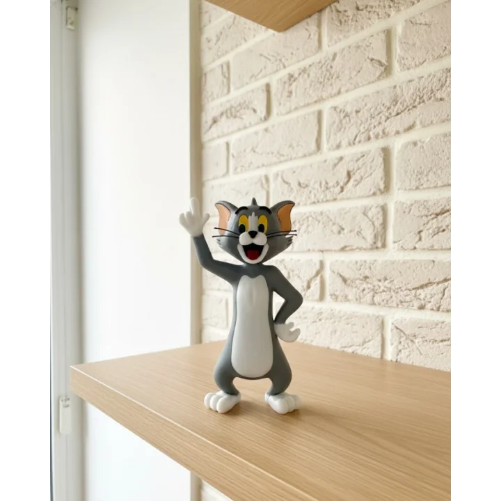 Mey İthalat® Tom Kedi Biblo 22 cm Hediyelik Dekoratif Ev Ofis Aksesuarı