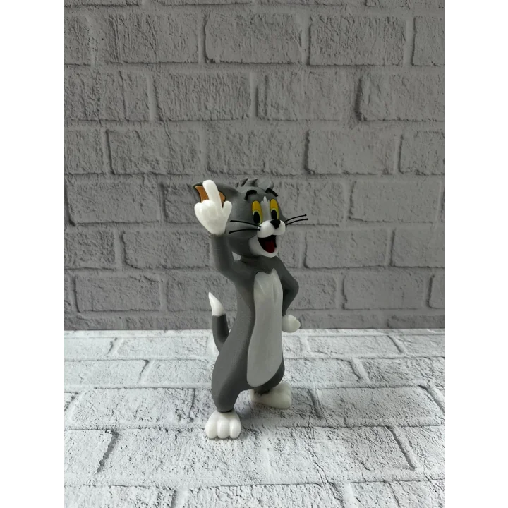 Mey İthalat® Tom Kedi Biblo 22 cm Hediyelik Dekoratif Ev Ofis Aksesuarı