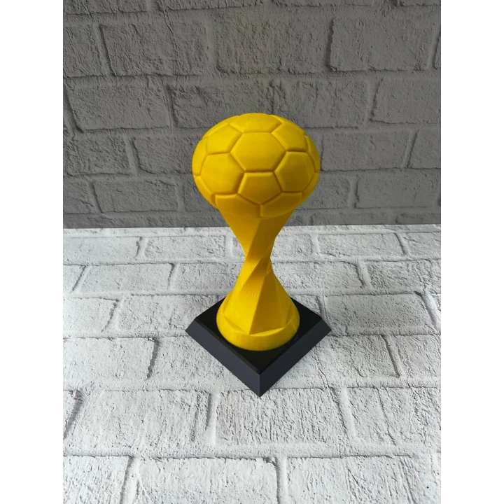 Mey İthalat® Toplu Kupa Sarı 21cm Dekoratif Ödül Tasarım Biblo