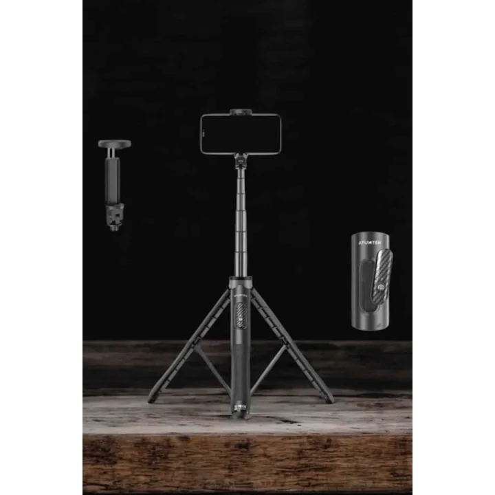 Mey İthalat® Tripod Kablosuz Bluetooth Bağlantılı Selfie Çubuğu 360 Derece Dönebilen