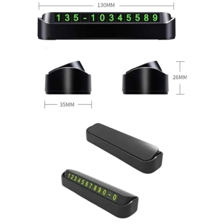 Mey İthalat® Tüm Araçlara Uyumlu Araç Içi Park Numaratör Oto Araç Numaratör