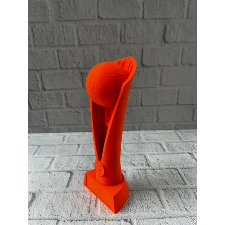 Mey İthalat® Turuncu Kupa 23cm Basketbol Temalı Dekoratif Ödül Biblosu