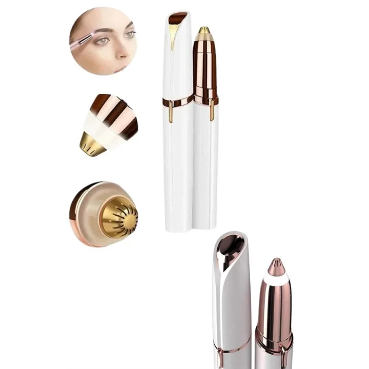 Mey İthalat® Tüy Kıl Alma Kaş Bıyık Unisex Yüz Bakım Epilasyon Aleti Pilli