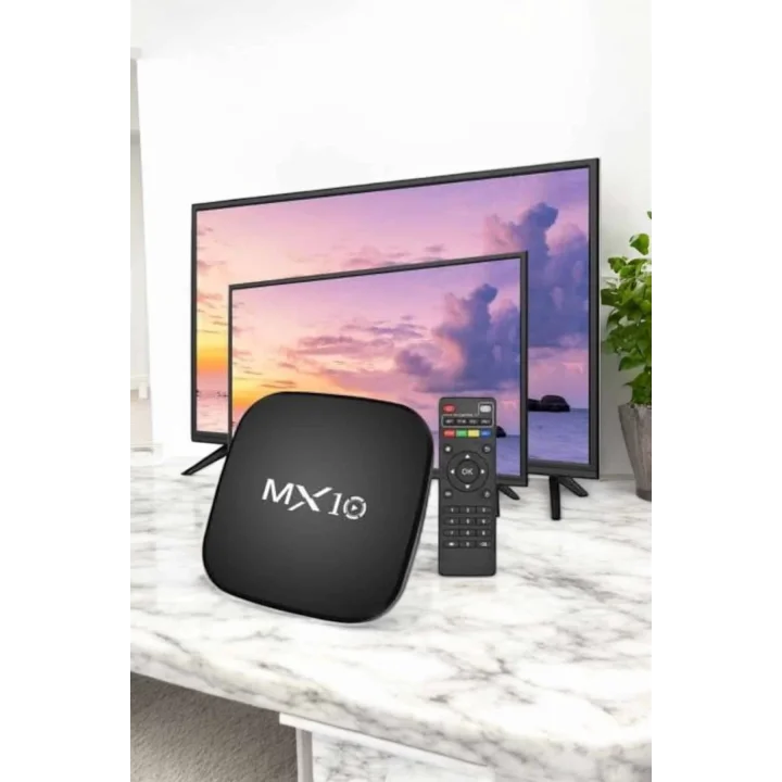 Mey İthalat® TV Box Android Uyumlu 4 Çekirdekli WİFİ Bağlantılı 4K