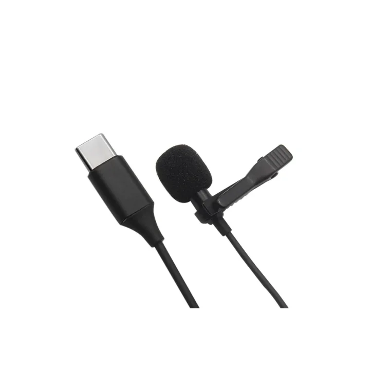 Mey İthalat®  Type-C 2 Metre Double Mikrofon - Siyah