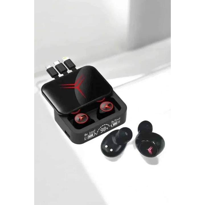 Mey İthalat® Ucuz ve Kaliteli Bluetooth Kulaklık TWS Çoklu Şarj Girişi Yüksek Ses Kaliteli