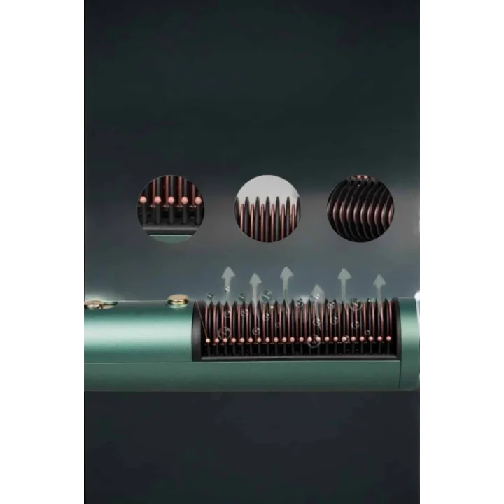 Mey İthalat® Üflemeli Fön Tarak Düzleştirici Seramik Kaplama Elektriklenme Karşıtı