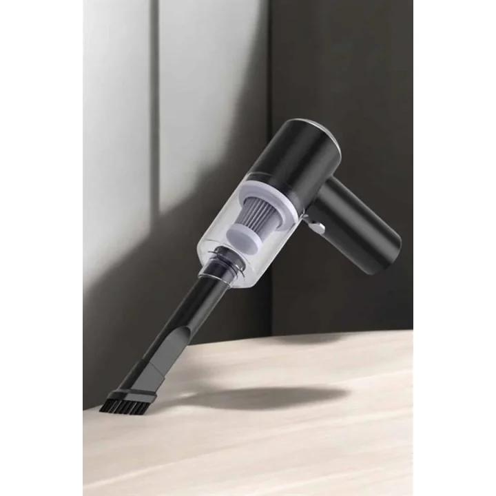 Mey İthalat® Üflemeli Güçlü Vakumlu Ev Ofis Araç Süpürgesi El Süpürgesi Şarjlı
