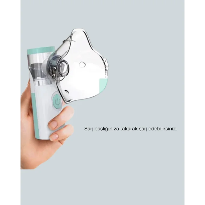 Mey İthalat® Ultrasonik Frekanslı Şarj Edilebilir Nebülizatör
