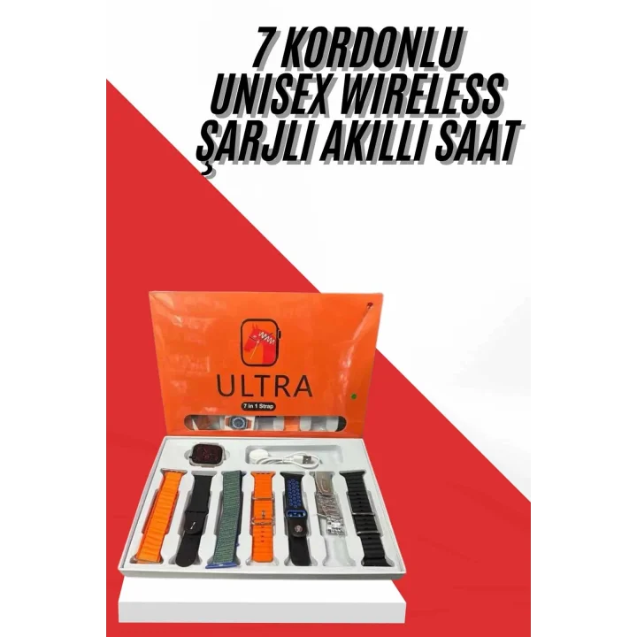 Mey İthalat® Unısex 7 Kordonlu Çok Fonksiyonlu Nabız Ölçer Uyku ve Sağlık Takibi