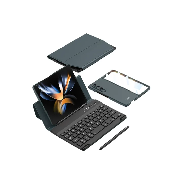 Mey İthalat®  Universal Universal Kılıf Fold Klavye - Koyu Yeşil