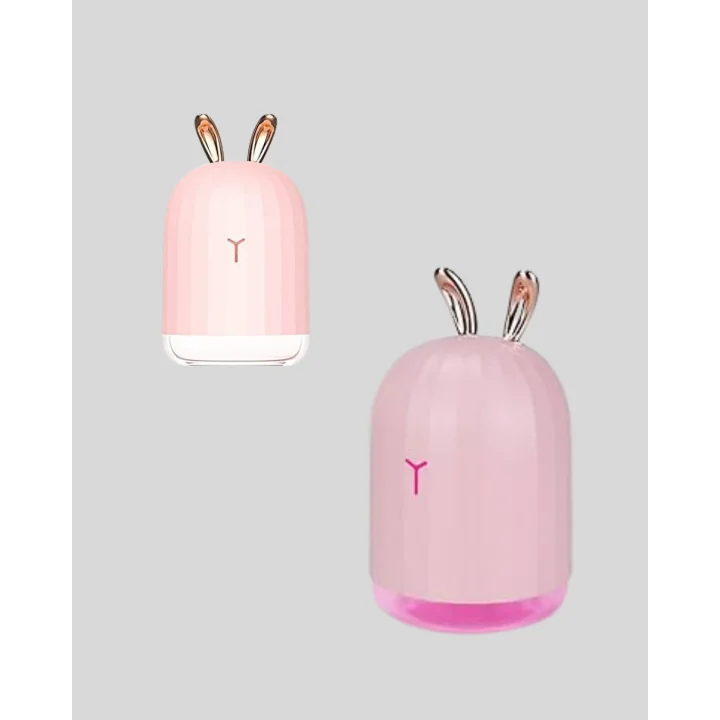 Mey İthalat® USB Bağlantılı Sessiz Çalışan LED Işıklı Nemlendirici Difüzör 200 ml