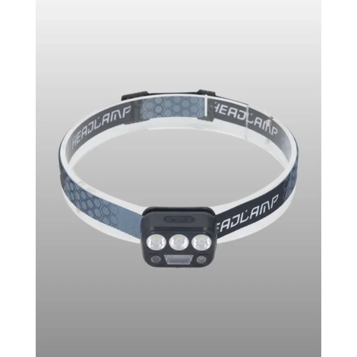 Mey İthalat® USB Şarjlı LED Kafa Lambası 300 Lümen Güç Göstergeli