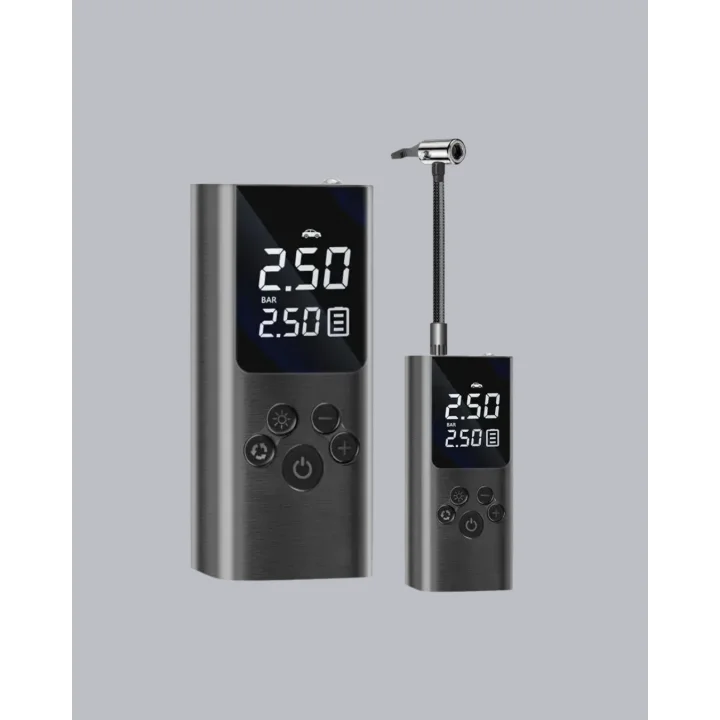 Mey İthalat® USB Şarjlı Taşınabilir Hava Kompresörü Dijital Ekranlı