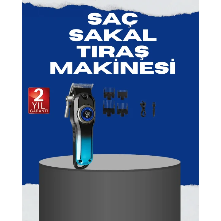 Mey İthalat® USB Type-C Şarjlı Kablosuz/Kablolu Erkek Tıraş Makinesi