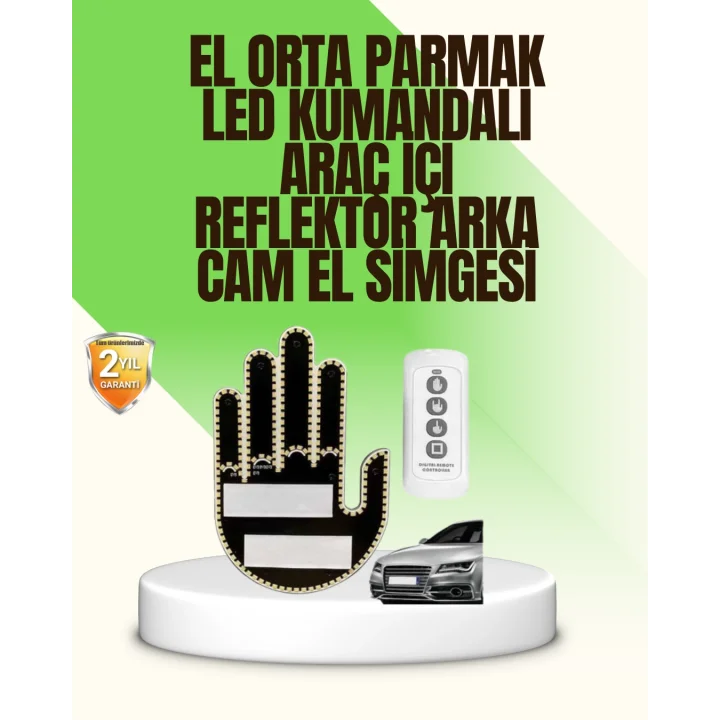 Mey İthalat® Uzaktan Kumandalı LED El Park Uyarı Cihazı Suya Dayanıklı Enerji Tasarruflu