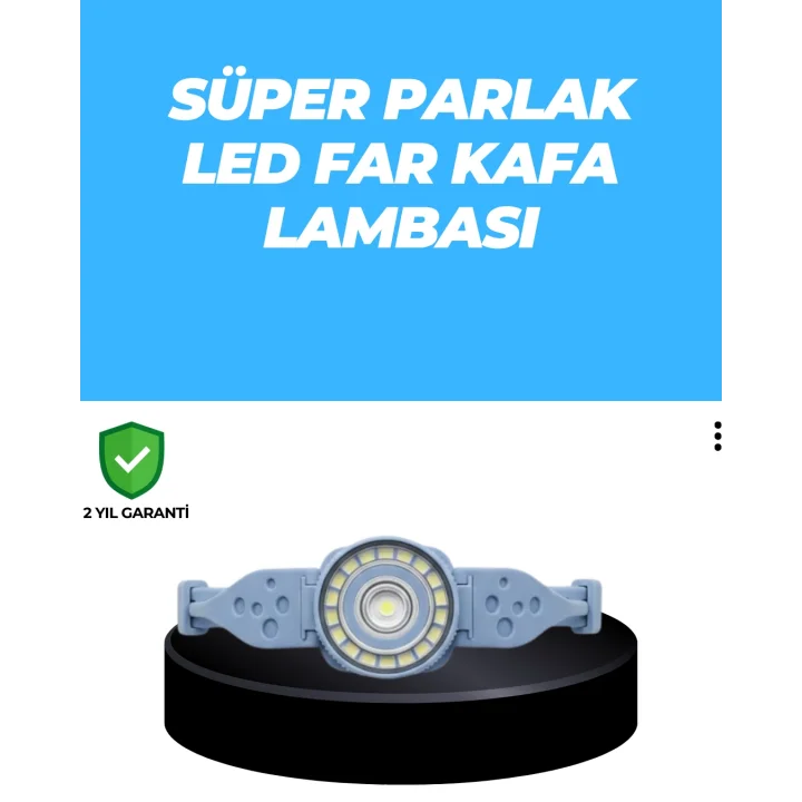 Mey İthalat® Uzun Pil Ömürlü Kamp ve Dağcılık Kafa Lambası