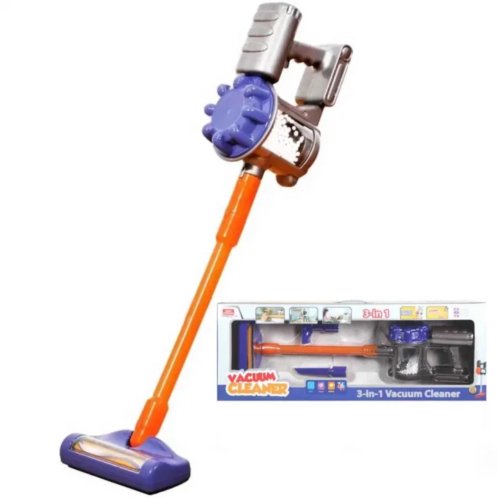 Mey İthalat® Vacuum Cleaner Pilli Kablosuz Oyuncak Dikey Elektrik Süpürgesi