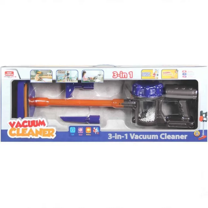 Mey İthalat® Vacuum Cleaner Pilli Kablosuz Oyuncak Dikey Elektrik Süpürgesi