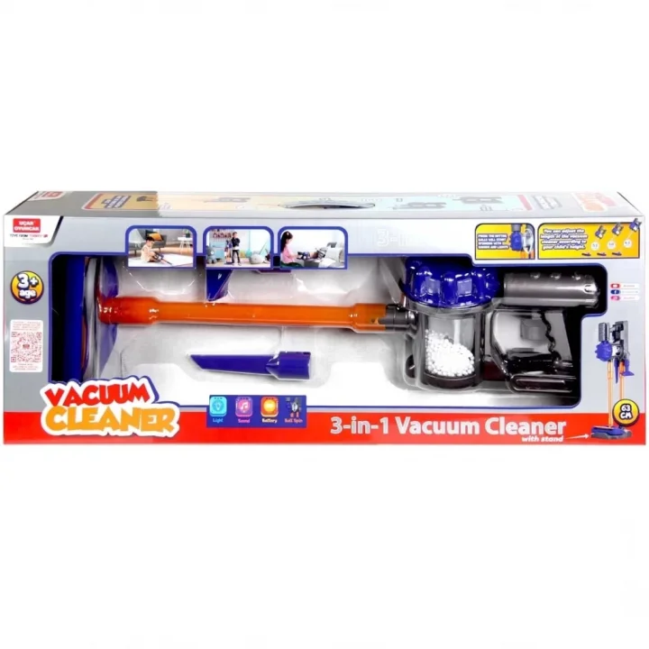 Mey İthalat® Vacuum Cleaner Pilli Kablosuz Oyuncak Dikey Standlı Elektrik Süpürgesi