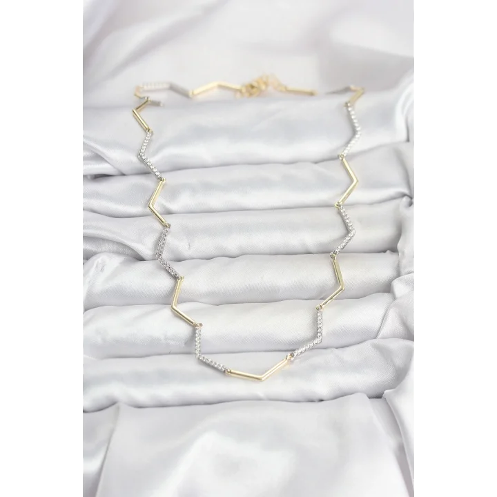 Mey İthalat® VIP Seri Zikzak Model Kadın Kolye