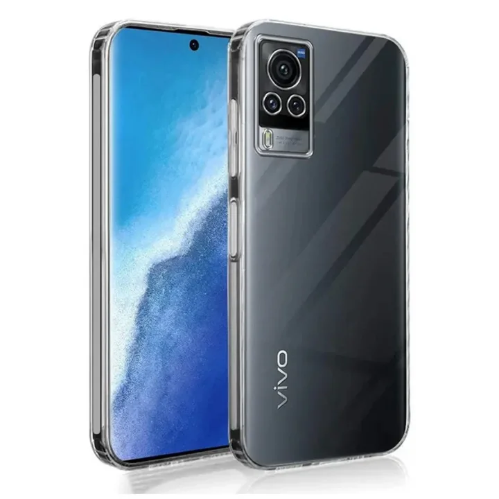 Mey İthalat®  Vivo V30 5G Kılıf Lüx Şeffaf Silikon