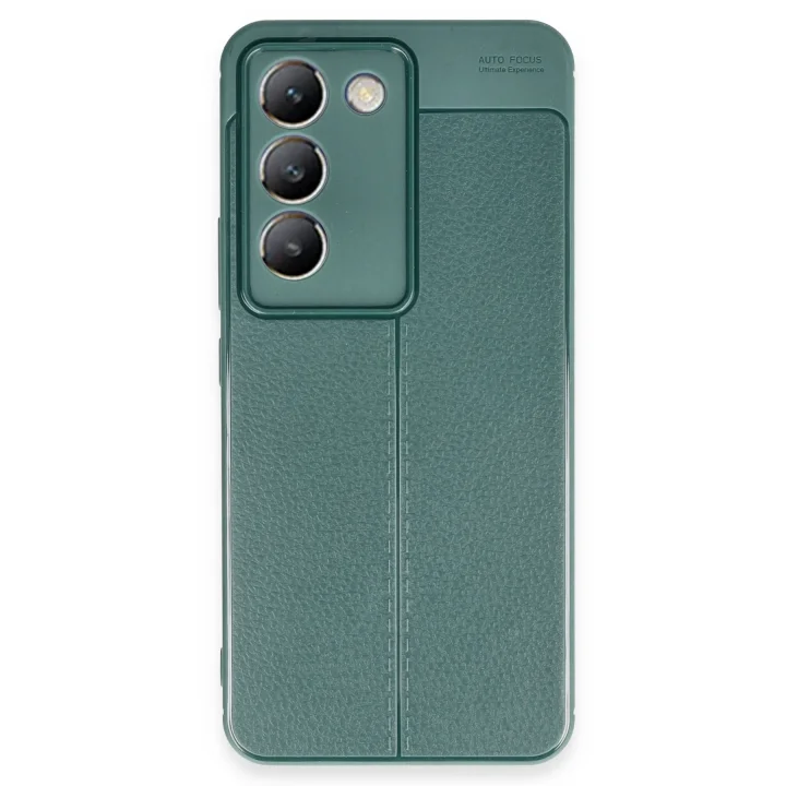Mey İthalat®  Vivo V30 Lite 4G Kılıf Auto Focus Kapak - Koyu Yeşil