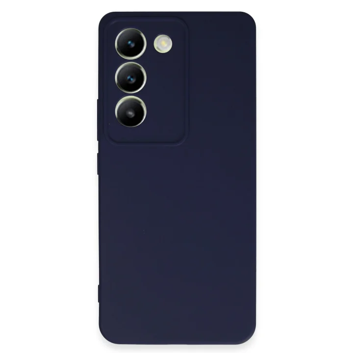 Mey İthalat®  Vivo V30 Lite 4G Kılıf First Silikon - Lacivert