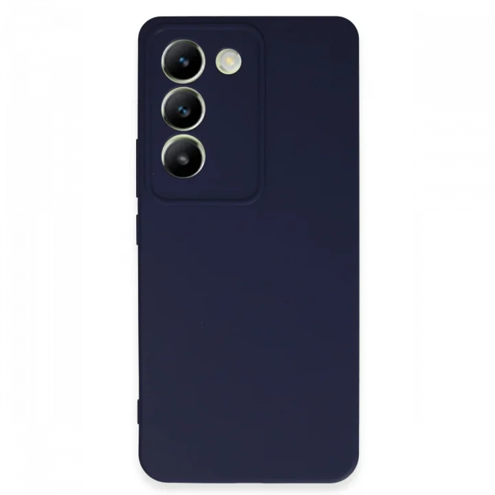 Mey İthalat®  Vivo V30 Lite 4G Kılıf First Silikon - Lacivert