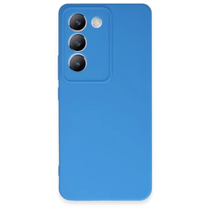 Mey İthalat®  Vivo V30 Lite 4G Kılıf First Silikon - Mavi