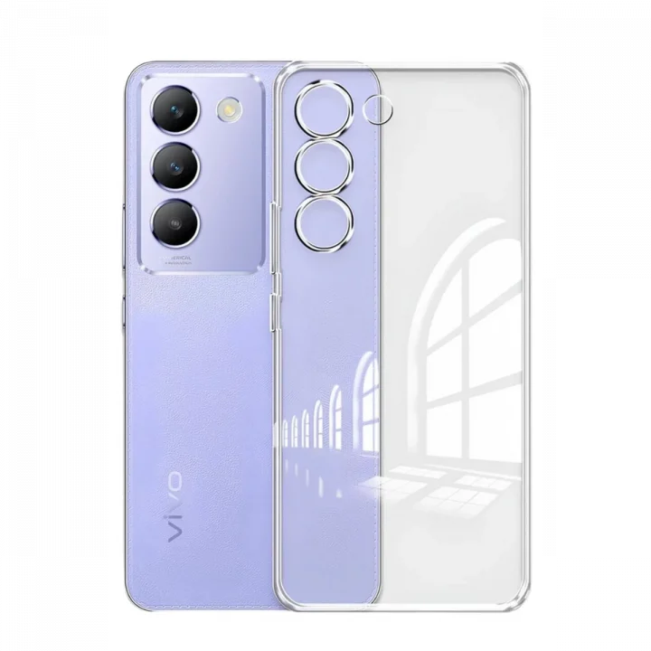 Mey İthalat®  Vivo V30 Lite 4G Kılıf Lüx Şeffaf Silikon
