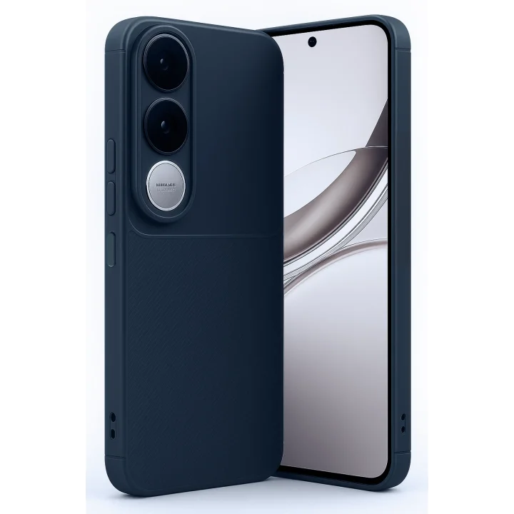 Mey İthalat®  Vivo V50 Lite 4G Auto Focus Karbon Kapak - Lacivert