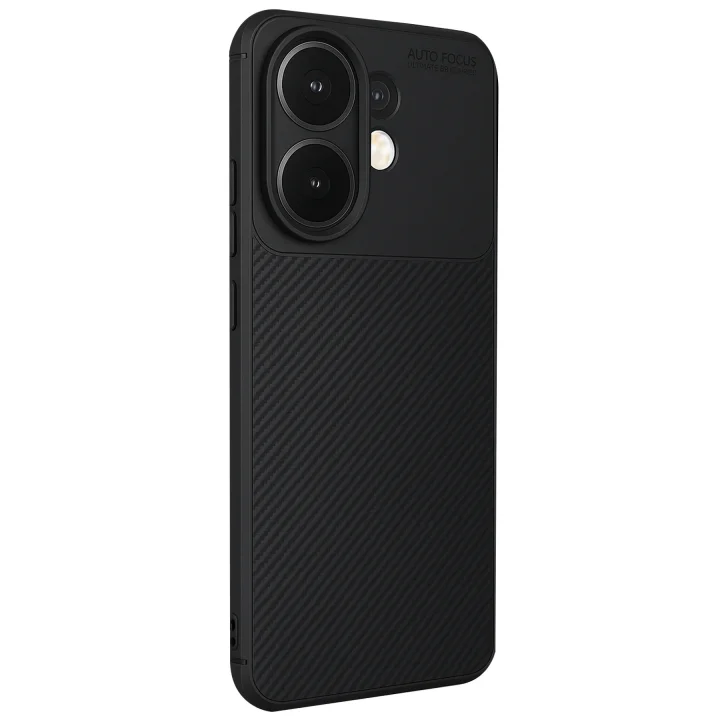 Mey İthalat®  Vivo V60 5G Auto Focus Karbon Kapak - Siyah