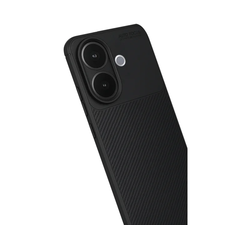 Mey İthalat®  Vivo V60 Lite Auto Focus Karbon Kapak - Siyah