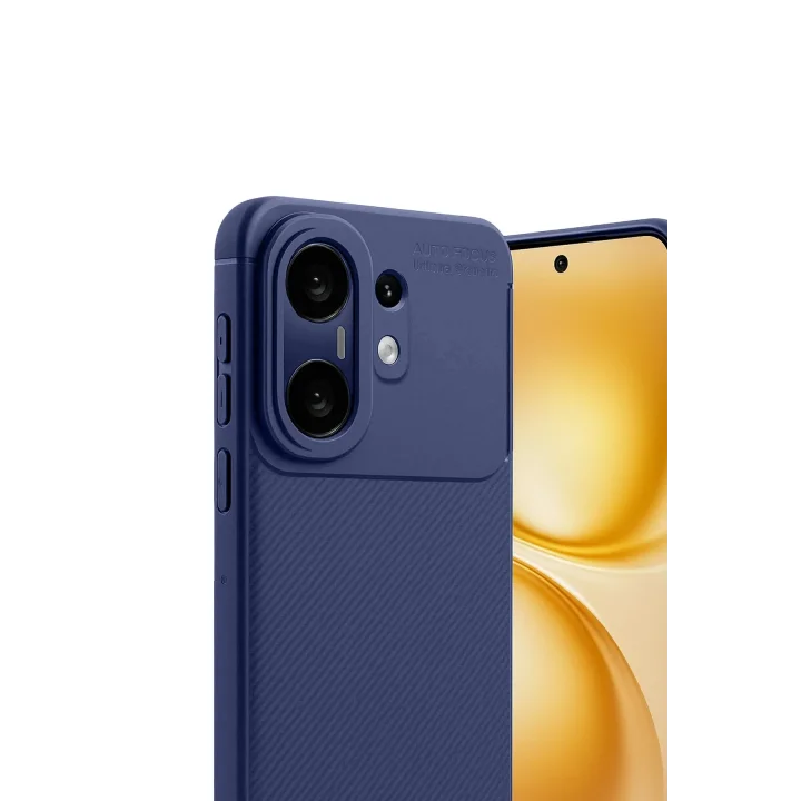 Mey İthalat®  Vivo X200 FE Auto Focus Karbon Kapak - Lacivert