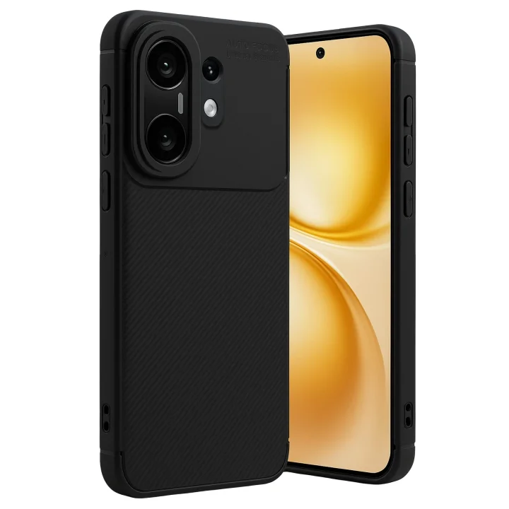 Mey İthalat®  Vivo X200 FE Auto Focus Karbon Kapak - Siyah