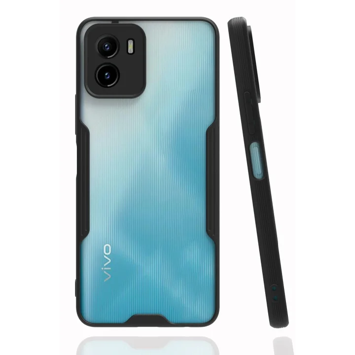 Mey İthalat®  Vivo Y15S Kılıf Platin Silikon - Siyah