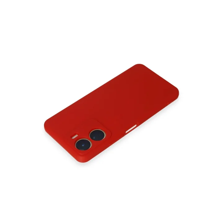 Mey İthalat®  Vivo Y16 Kılıf First Silikon - Kırmızı