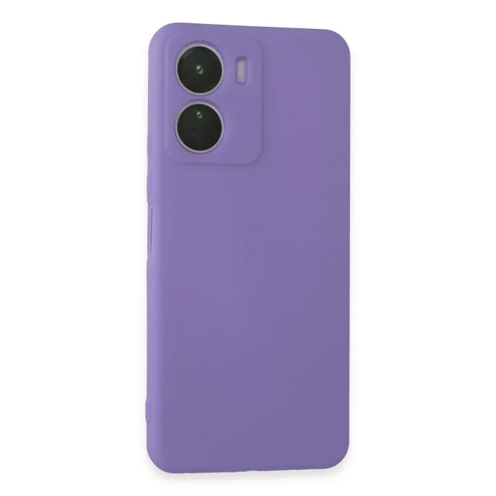 Mey İthalat®  Vivo Y16 Kılıf First Silikon - Lila
