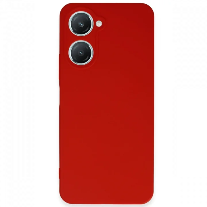 Mey İthalat®  Vivo Y18 Kılıf First Silikon - Kırmızı