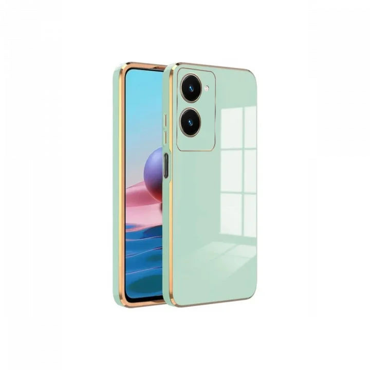 Mey İthalat®  Vivo Y18 Kılıf Volet Silikon - Açık Yeşil