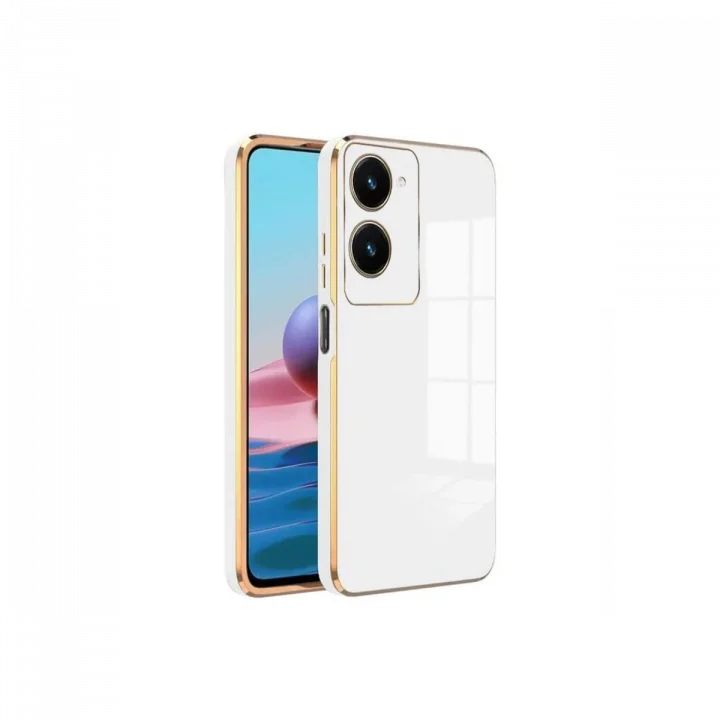 Mey İthalat®  Vivo Y18 Kılıf Volet Silikon - Beyaz