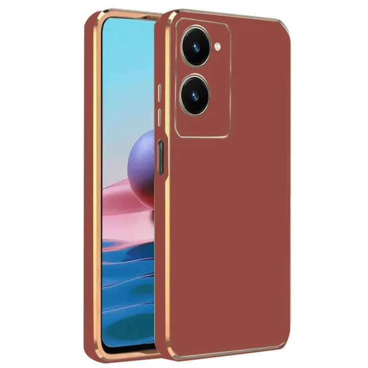 Mey İthalat®  Vivo Y18 Kılıf Volet Silikon - Kırmızı