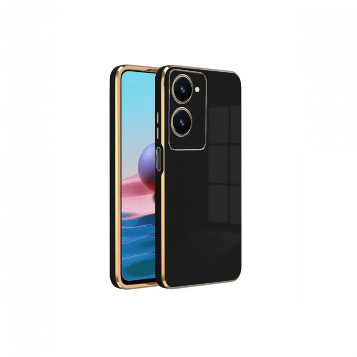 Mey İthalat®  Vivo Y18 Kılıf Volet Silikon - Siyah