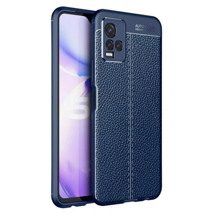 Mey İthalat®  Vivo Y21S Kılıf Auto Focus Kapak - Lacivert