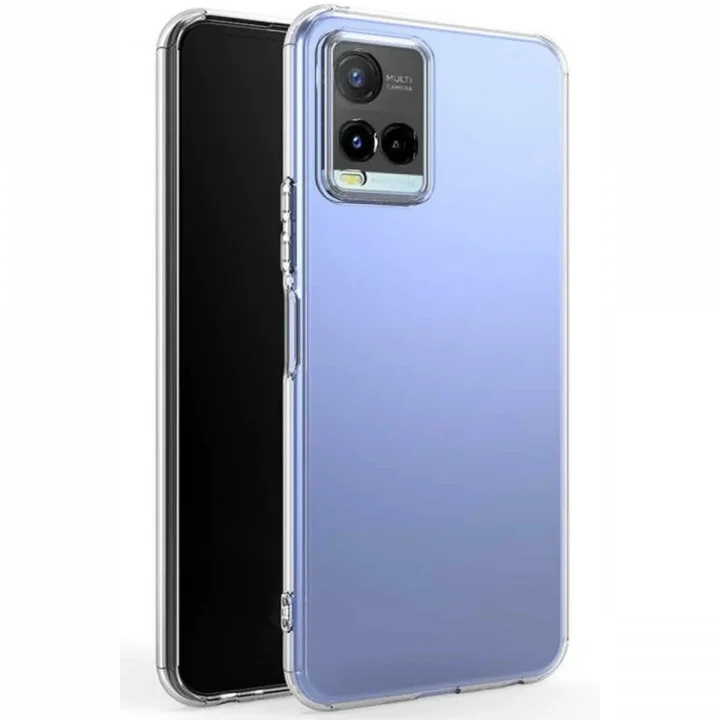 Mey İthalat®  Vivo Y21S Kılıf Lüx Şeffaf Silikon